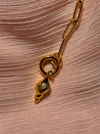 Elara Paperclip Charm Bracelet