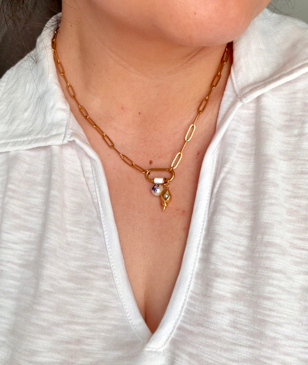 Luna Carabiner Necklace